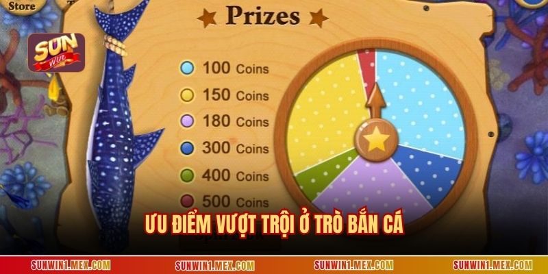 Ưu điểm vượt trội ở trò bắn cá