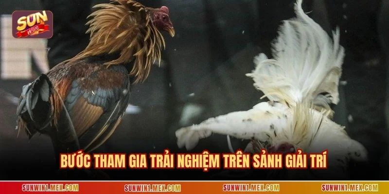 Bước tham gia trải nghiệm trên sảnh giải trí